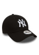 Thumbnail Casquette garçon noire unie à visière courbée et une fermeture strapback