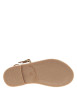 Thumbnail Nu-pieds en cuir blanc et or à talon décroché bas et à boucle à ardillon - Image 6