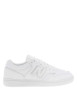 Thumbnail Baskets basses 480 tennis en cuir blanches avec lacets plats et logo cousu - Image 2