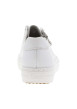 Thumbnail Baskets basses tennis en cuir enduit blanches avec lacets plats et zip latéral - Image 6