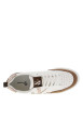 Thumbnail Tennis blanche et marron à talon plat avec logo de la marque - Image 4