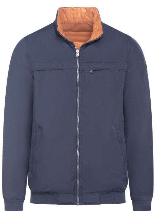 Blouson marine et orange réversible coupe...