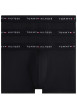 Thumbnail Lot de 3 boxers classiques en coton mélangé noirs unis avec le nom de la marque