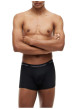 Thumbnail Lot de 3 boxers classiques en coton mélangé noirs unis avec le nom de la marque - Image 2