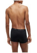 Thumbnail Lot de 3 boxers classiques en coton mélangé noirs unis avec le nom de la marque - Image 4