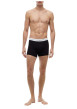 Thumbnail Lot de 3 boxers longs en coton noirs unis pourvus d'une taille élastiquée - Image 3
