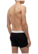 Thumbnail Lot de 3 boxers longs en coton noirs unis pourvus d'une taille élastiquée - Image 4
