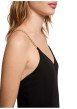 Thumbnail Robe longue noire unie pourvue d'une coupe droite et d'un décolleté en V - Image 6