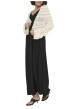 Thumbnail Cardigan écru uni pourvu d'une coupe droite et de manches longues - Image 3
