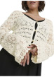Thumbnail Cardigan écru uni pourvu d'une coupe droite et de manches longues - Image 7