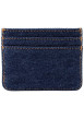 Thumbnail Porte-cartes en coton marine pourvu d'un patch embossé au nom de la marque - Image 3