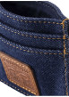 Thumbnail Porte-cartes en coton marine pourvu d'un patch embossé au nom de la marque - Image 5