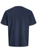 Thumbnail T-shirt en coton marine pourvu d'une coupe droite et d'un col rond - Image 2