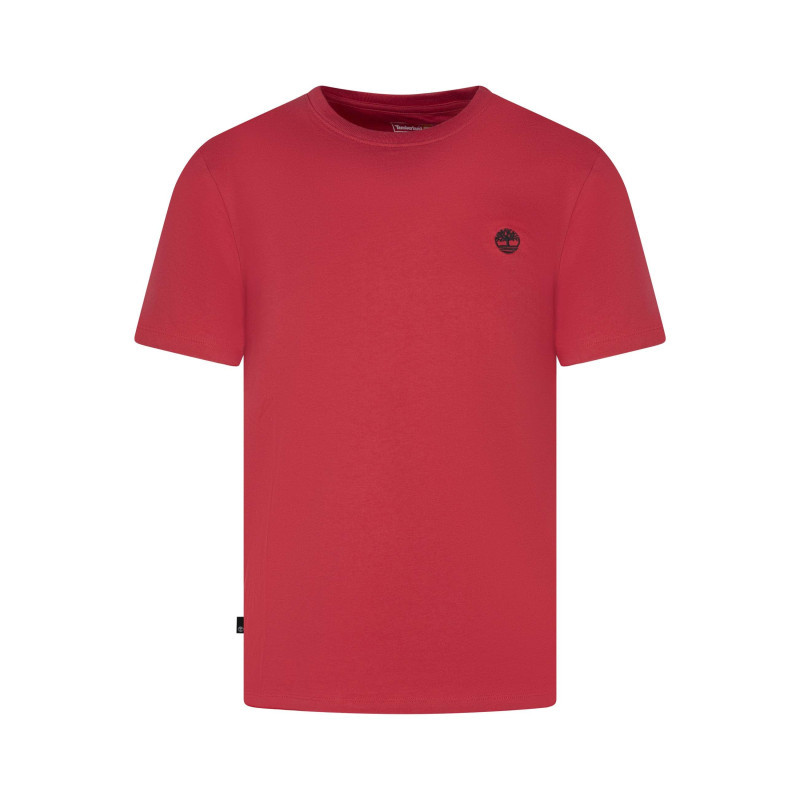 Timberland - T-shirt En Coton Rouge Uni Avec Une Coupe Droite Et Des Manches Courtes - Rouge Timberland - T-shirt En Coton Rouge Uni Avec Une Coupe Droite Et Des Manches Courtes - Rouge