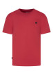 Thumbnail T-shirt en coton rouge uni avec une coupe droite et des manches courtes