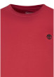 Thumbnail T-shirt en coton rouge uni avec une coupe droite et des manches courtes - Image 3