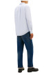 Thumbnail Chemise bleue en coton à coupe droite ornée d'un imprimé géométrique - Image 3
