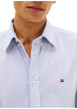 Thumbnail Chemise bleue en coton à coupe droite ornée d'un imprimé géométrique - Image 4