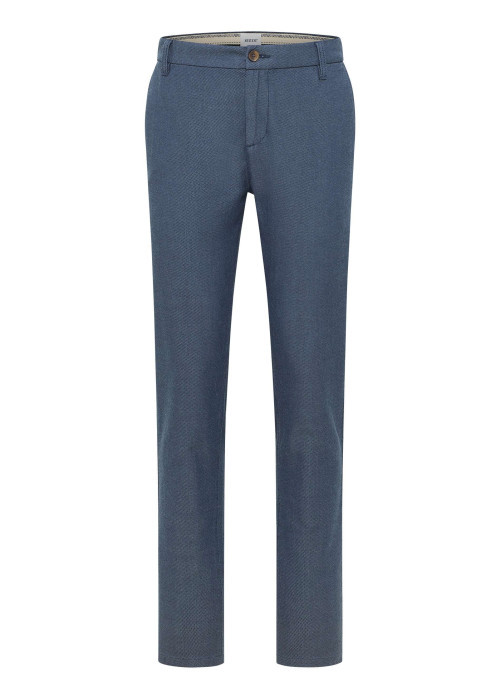 Pantalon Chino Daytona en coton bleu à coupe droite et poches plaquées