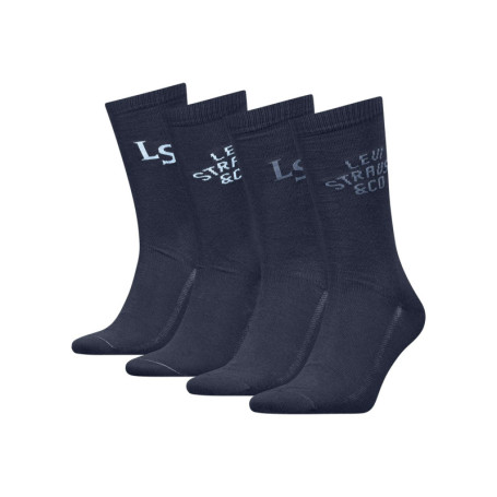 Lot de 4 paires de chaussettes hautes bleu...