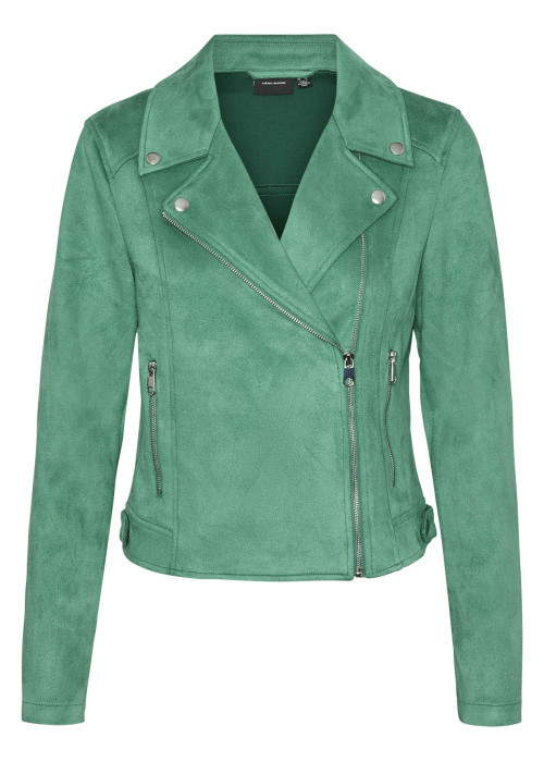 Veste perfecto verte unie à coupe ajustée avec...