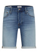 Thumbnail Short 5 Poches stone uni avec une coupe droite et un patch d'authenticité
