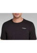 Thumbnail T-shirt en coton noir uni avec une col rond et une coupe droite - Image 11