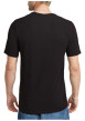 Thumbnail T-shirt en coton noir uni avec une col rond et une coupe droite - Image 2