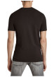 Thumbnail T-shirt en coton noir uni avec une col rond et une coupe droite - Image 9