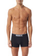 Thumbnail Lot de 3 boxers classiques noirs en coton stretch avec taille élastiquée - Image 2