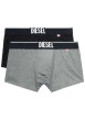 Thumbnail Lot de 2 boxers classiques bicolores, en coton et coupe classique