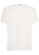 Thumbnail T-shirt blanc en coton biologique col rond et manches courtes avec logo brodé sur la poitrine - Image 4