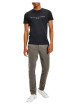 Thumbnail T-shirt noir en coton biologique col rond et manches courtes avec logo brodé sur la poitrine - Image 6