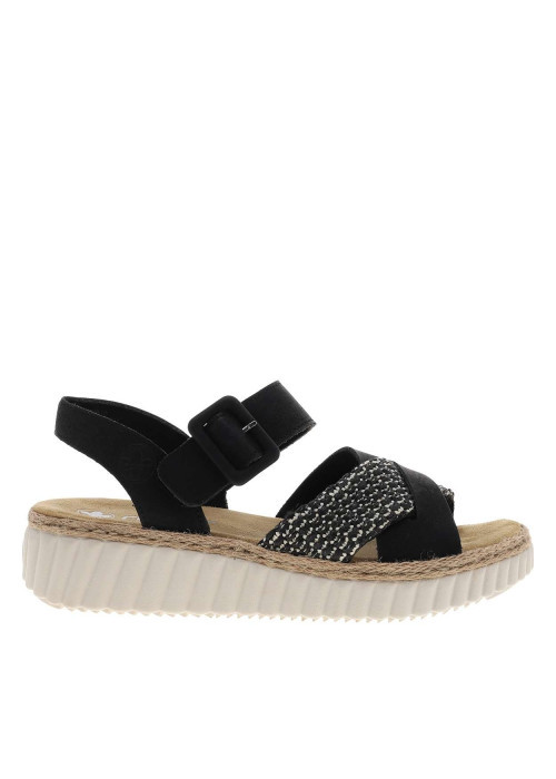 Nu-pieds/sandales femme noir