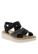 Thumbnail Nu-pieds/sandales femme noir - Image 3