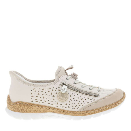 Sneakers perle à semelle plate avec un effet...