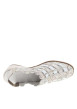Thumbnail Escarpins en cuir beiges à talon compensé avec deux soufflets élastiqués - Image 4