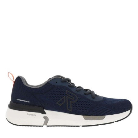 Baskets running bleu marine à talon plat avec...