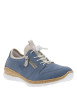 Thumbnail Sneakers bleues à talon compensé bas avec fermeture à slip-on - Image 3
