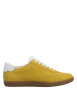 Thumbnail Tennis jaune à semelle à talon plat avec des lacets plats et un zip - Image 2