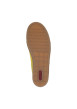 Thumbnail Tennis jaune à semelle à talon plat avec des lacets plats et un zip - Image 5