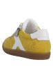 Thumbnail Tennis jaune à semelle à talon plat avec des lacets plats et un zip - Image 9