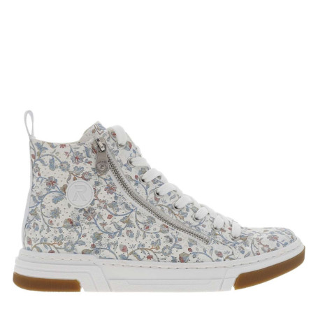 Tennis multicolores à talon plat avec une...