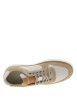 Thumbnail Tennis beiges et marron en cuir avec un talon plat et des lacets - Image 4