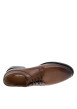 Thumbnail Richelieu en cuir cognac à semelle plate avec une fermeture à lacets - Image 4