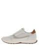 Thumbnail Baskets running blanches en cuir à talon plat avec des lacets et un zip latéral - Image 2
