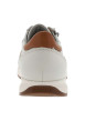 Thumbnail Baskets running blanches en cuir à talon plat avec des lacets et un zip latéral - Image 6