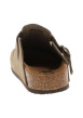 Thumbnail Sabots Sahara en cuir taupe avec un talon plat et à boucle à ardillon - Image 6