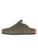 Thumbnail Sabots Sahara en cuir kaki avec une semelle plate et à boucle à ardillon - Image 2