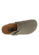 Thumbnail Sabots Sahara en cuir kaki avec une semelle plate et à boucle à ardillon - Image 4